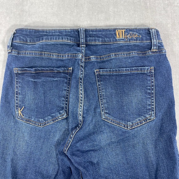 Kut From The Kloth Womens Size 8 Dark Wash Straight‎ Leg Denim Jeans - Picture 9 of 9